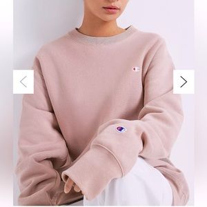 Champion reverse weave Urban Outfitters Large pink sweatshirt “blushing peach”